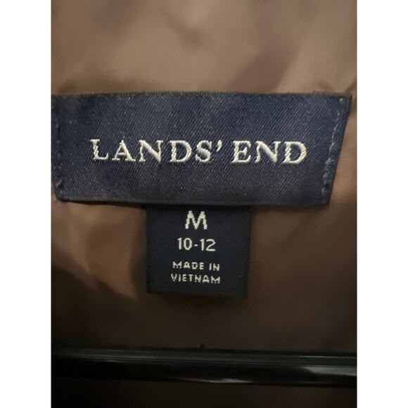 Lands End Women's Goose Down Chocolate Brown Quilted Puffer Vest Size Medium - Picture 3 of 6